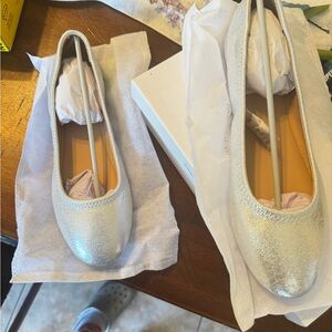 Elegant Silver Women's Flats